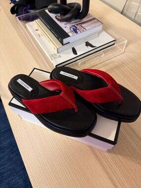 STEVE MADDEN BELLA RED SUEDE